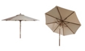 Safavieh Cannes 9' Wooden Umbrella
